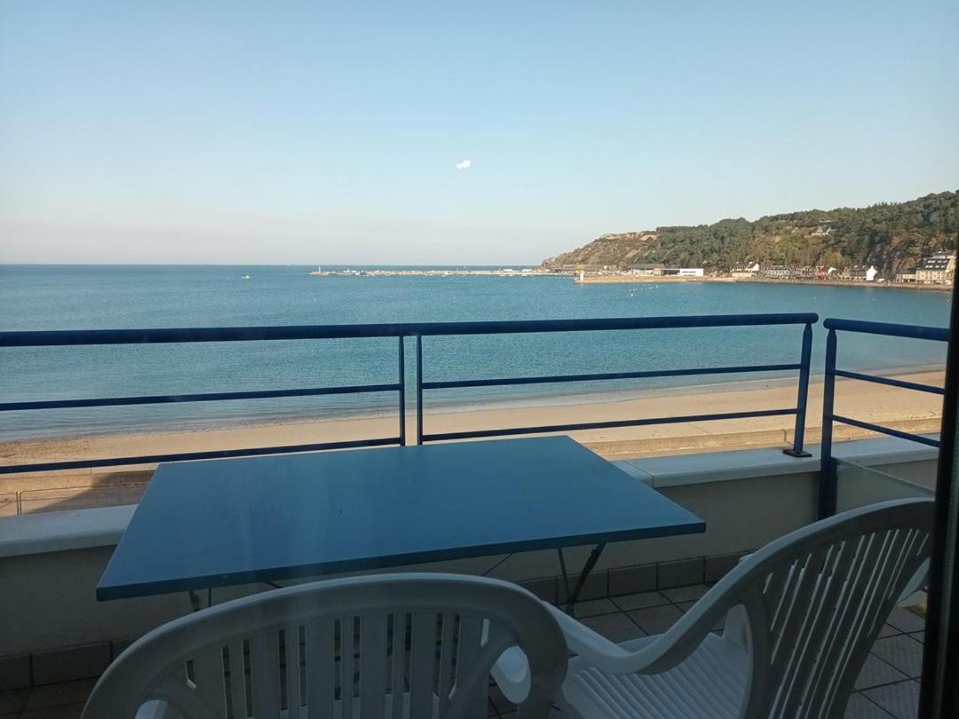 514 - Appartement 1 Chambre Vue Mer En Bordure De La Plage Du Centre D'Erquy Luaran gambar